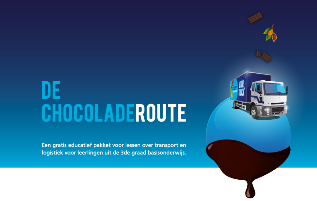 Chocoladeroute educatief pakket over chocolade, transport en logistiek.